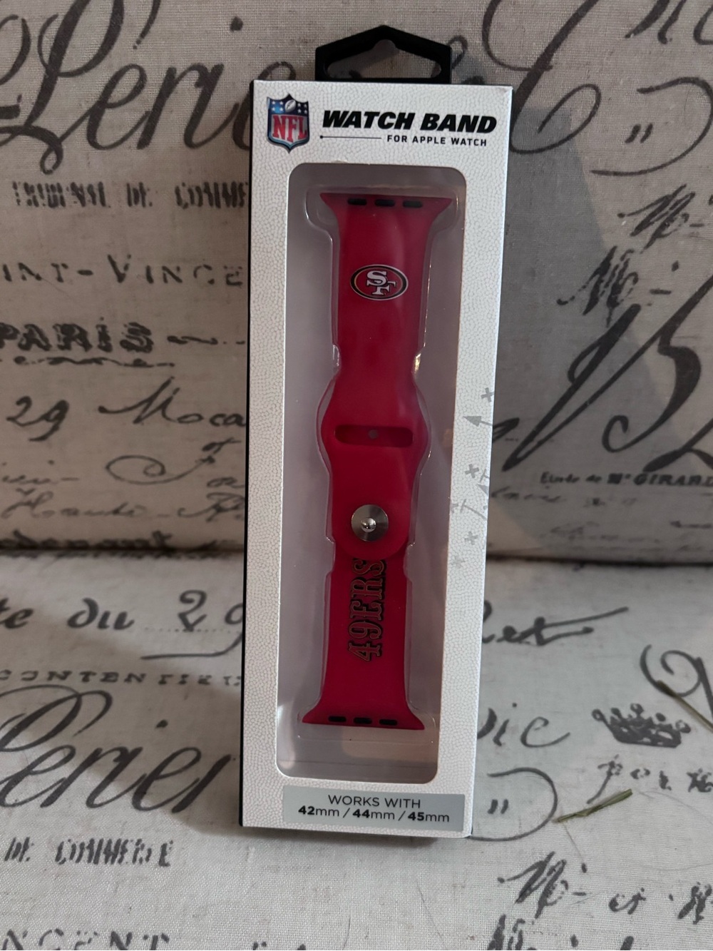 NFL Red Silicone 49ers Apple Watch Band